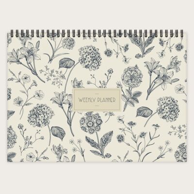 Weekly planner A4 | Nature pattern no. 2