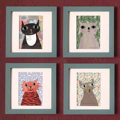 Mini Print Set - Cat Designs