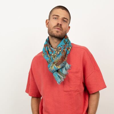 men's scarf FLORIAN turquoise