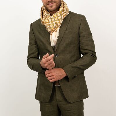 Foulard en coton imprimé LUCIANO cumin