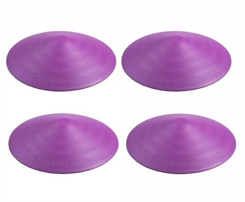 Set of 4 purple Doornado universal doorstops