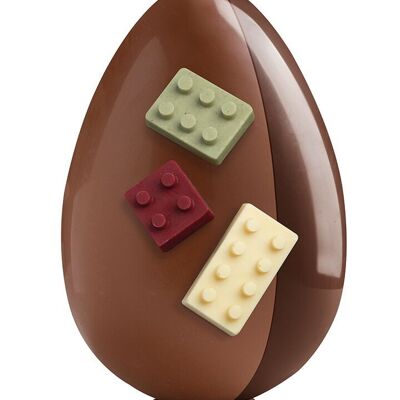 Verziertes Schokoladen-Osterei - LEGO