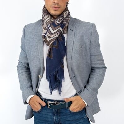 Men's scarf ZAHIR gray by Monsieur Charli