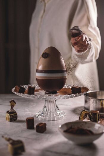 Oeuf de Pâques en chocolat décoré - Tiramisù 3
