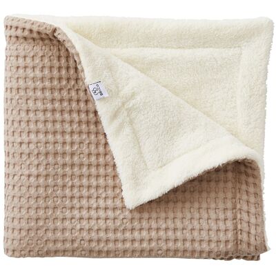 Maxi baby blanket in embossed cotton