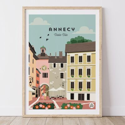 Póster ANNECY - Casco antiguo