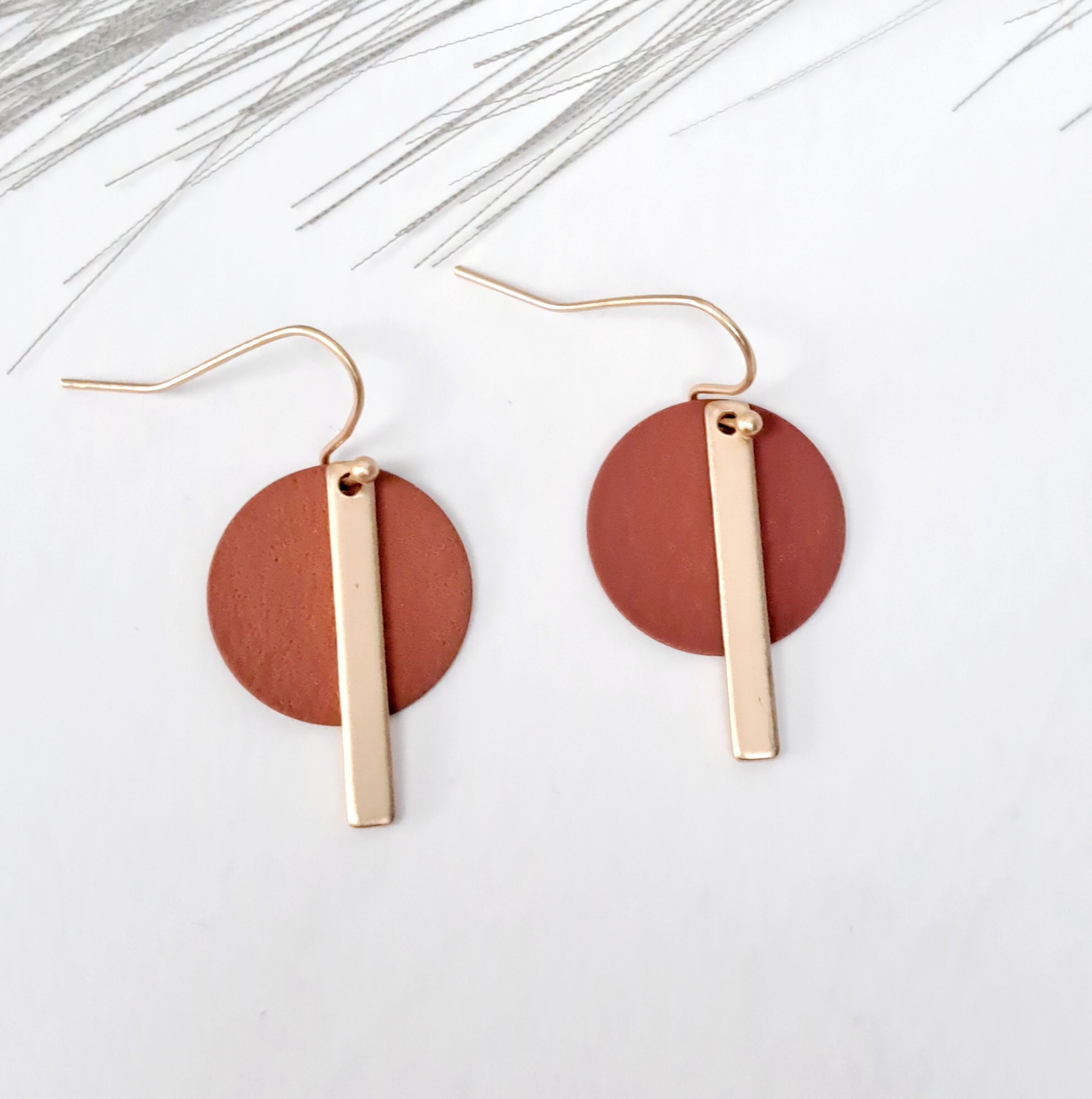 orecchini - Divertenti - oro opaco - marrone foxy