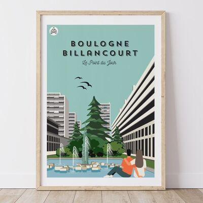 Póster BOULOGNE-BILLANCOURT - Le Point du Jour