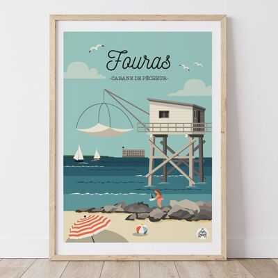 Póster FOURAS - La cabaña del pescador