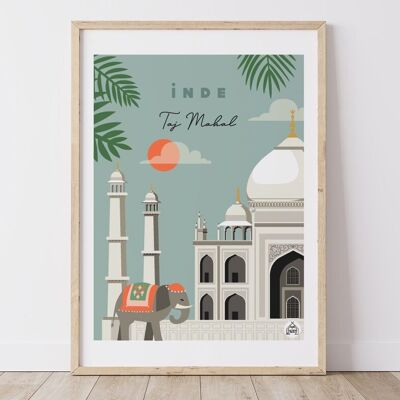Cartel INDIA - Taj Mahal