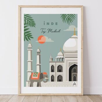 Affiche INDE - Taj Mahal