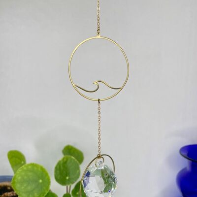 Suncatcher wave / light catcher / window crystal / prism