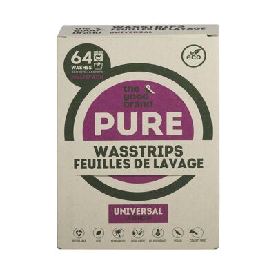 Feuilles de Lessive Lavande 64 Lavages