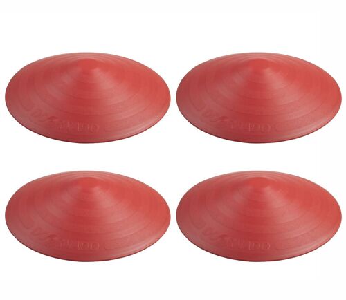 Set of 4 red Doornado universal doorstoppers