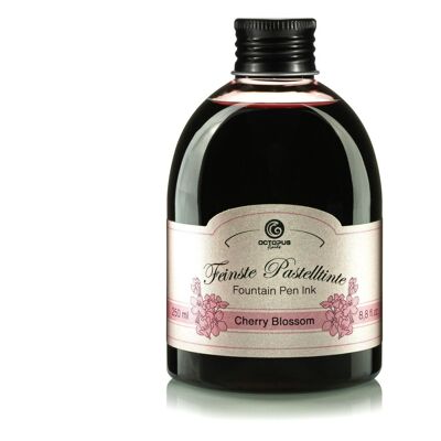 Encre pour stylo plume rose pastel "Fleur de Cerisier" 250 ml