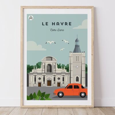 Plakat LE HAVRE - Notre-Dame