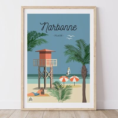 Poster NARBONNE - Beach