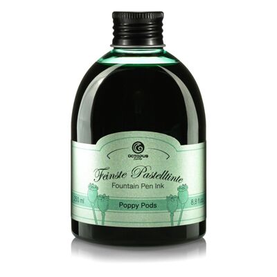 Stylo plume encre menthe pastel "Poppy Pods" 250 ml