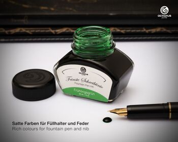 Encre pour stylo plume vert printemps 250 ml 4