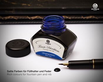 Encre pour stylo plume bleu outremer 250 ml 4