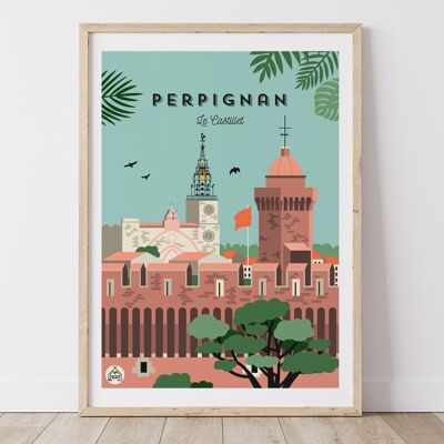 Plakat PERPIGNAN - Le Castillet