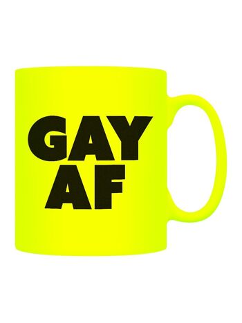 Tasse néon jaune Gay AF 1