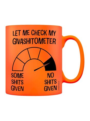 Ma tasse néon orange Givashitometer 1