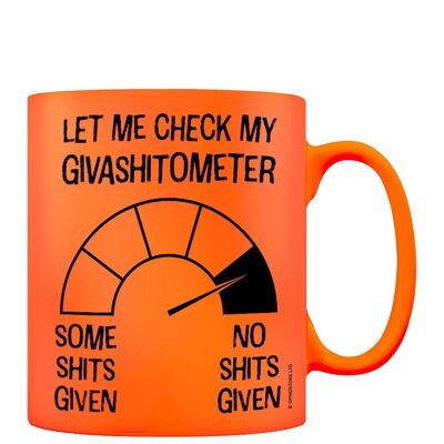 Meine Givashitometer Orange Neon Tasse