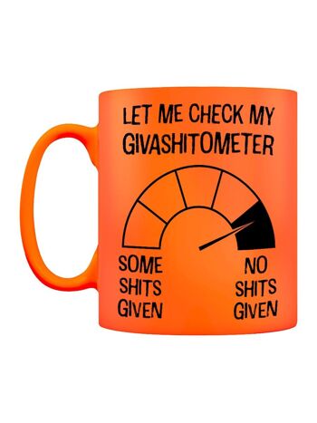 Ma tasse néon orange Givashitometer 2