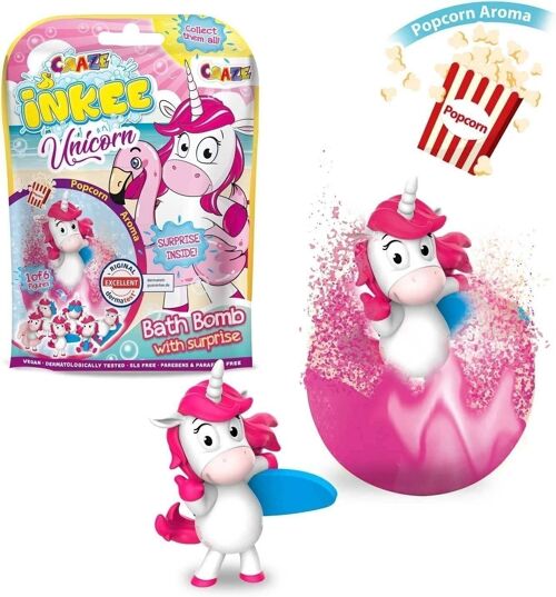 Bombe de bain surprise Licorne n°2 INKEE