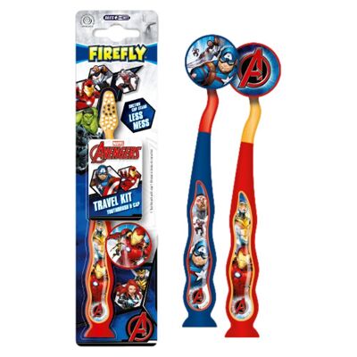 Toothbrush with cap & suction cup Avengers FIREFLY