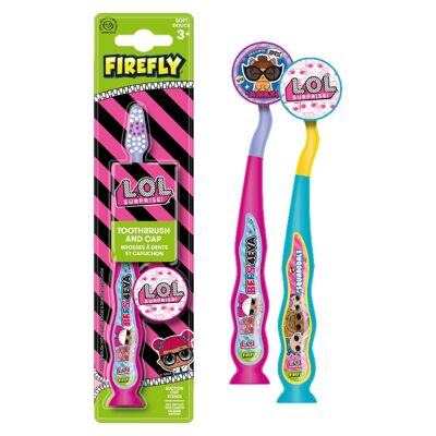 Toothbrush with cap & suction cup LOL Surprise FIREFLY