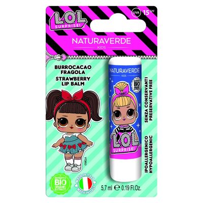 LOL Surprise NATURAVERDE balsamo per labbra alla fragola - 5,7 ml