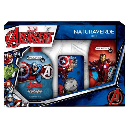 Coffret douche avec jouet appareil photo Avengers