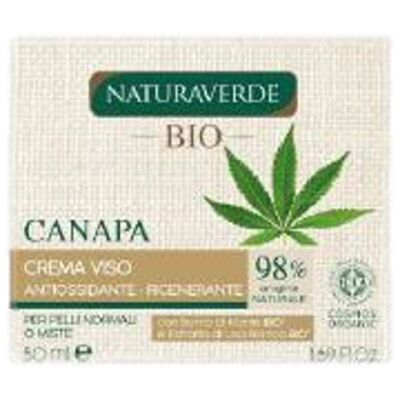 Crème visage à huile de chanvre NATURAVERDE - 50ml