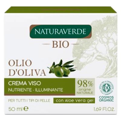 Crème visage à l'huile d'olive NATURAVERDE - 50ml