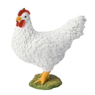 Figurina di pollo bianco