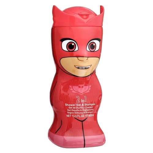 Gel douche & shampoing 2D rouge PJ Mask - 400ml