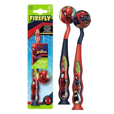 Spiderman FIREFLY Kit de viaje para cepillo de dientes y gorro