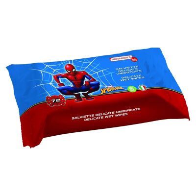 Lingettes humides délicates Spiderman NATURAVERDE - 72pcs