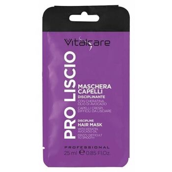 Masque capillaire disciplinant kératine VITALCARE - 25ml