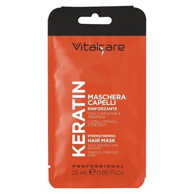 Masque capillaire réparateur à la kératine VITALCARE - 25ml