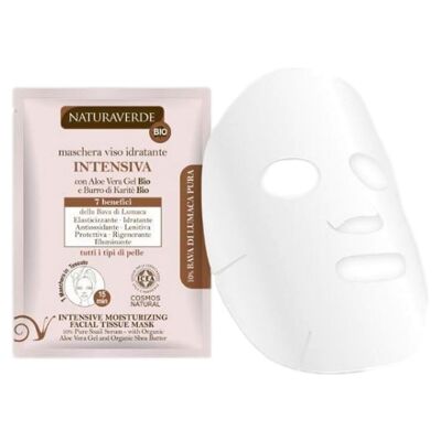 Maschera viso idratante alla bava di lumaca NATURAVERDE