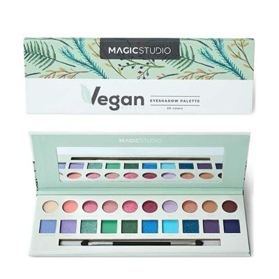 Palette of 20 Vegan Beauty MAGIC STUDIO eyeshadows