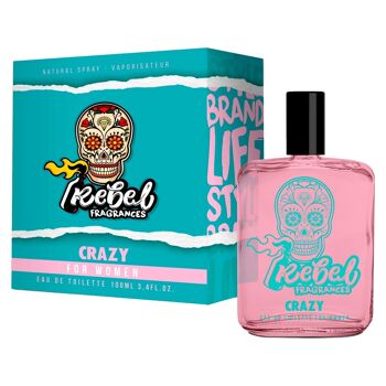 Parfum femme Crazy REBEL - 100ml