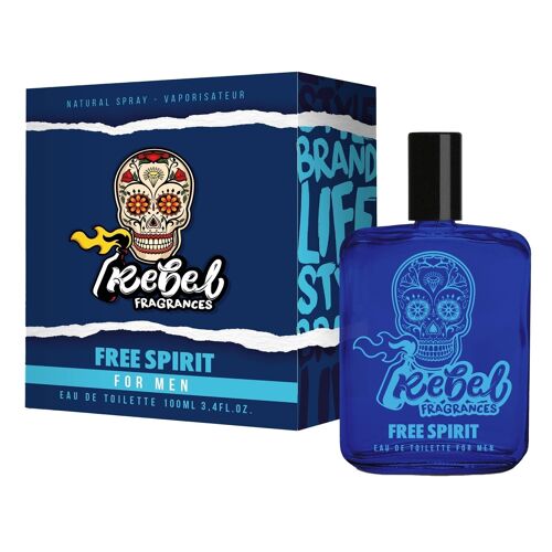 Parfum homme Free Spirit REBEL - 100ml