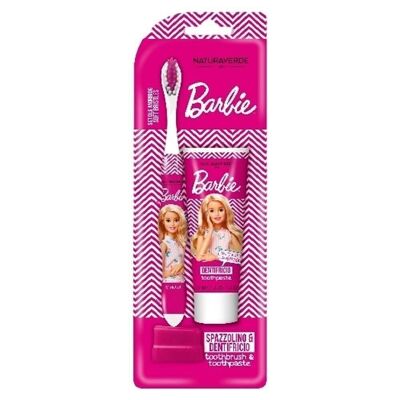 Set spazzolini da denti e dentifricio Barbie