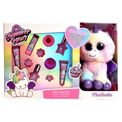 Makeup set with MARTINELIA unicorn plush toy