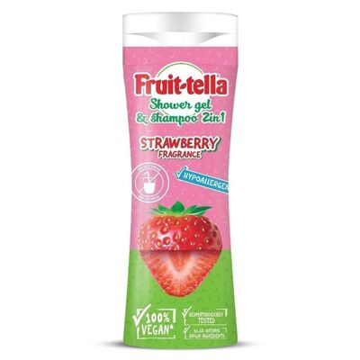 Fruitella Fresa Champú y Gel de Ducha 2 en 1 - 300ml