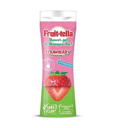Shampoing & gel douche 2 en 1 à la fraise Fruitella - 300ml